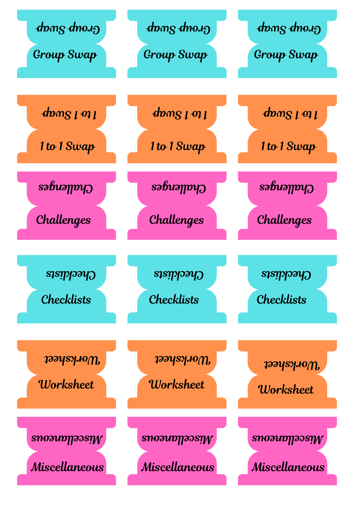 The Swap Tracker Journal – Digital Download | Happy Mail & Craft Swap Organizer